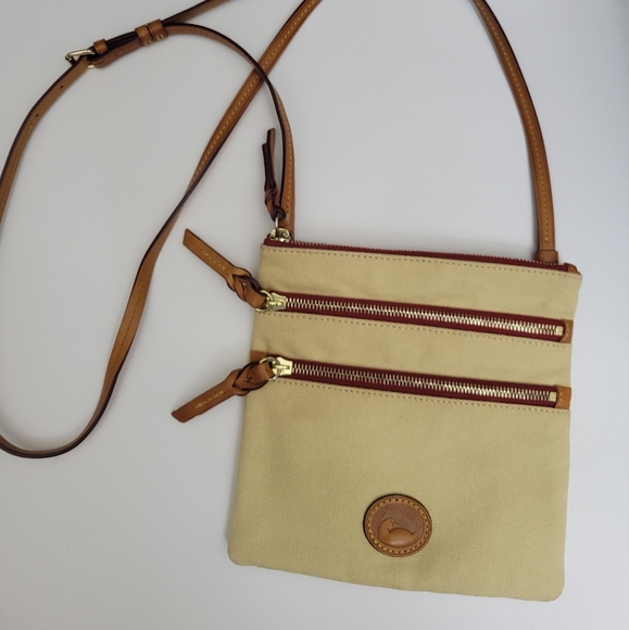 Dooney and Bourke Peyton Triple Zip Tan - Picture 5 of 16